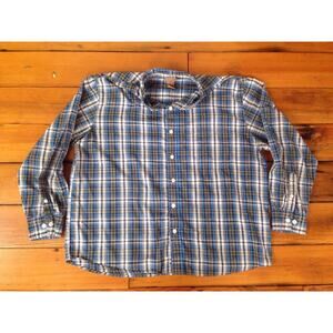 CE Schmidt Workwear Madras Plaid Cotton Blend Button Shirt 2XL XXL 57" Chest